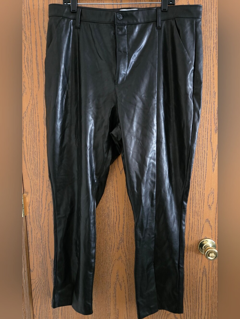 Womens Abercrombie & Fitch Faux Leather Pant